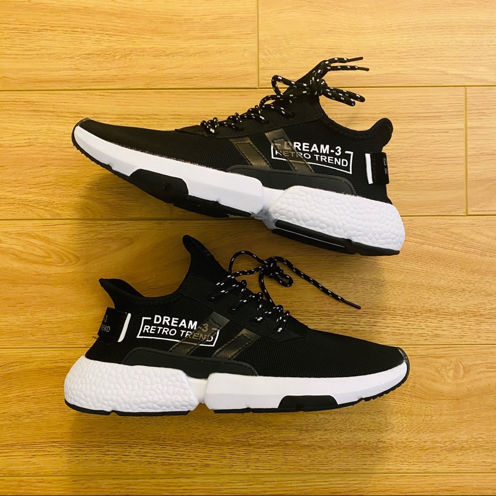 Black And White NMD Style Mens Sneakers Size US 11